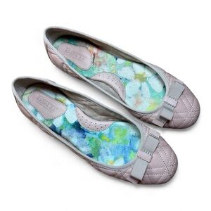 Born Women's Quilted Ballet Flats - Slip-On - Light Pink - US Size 8 M